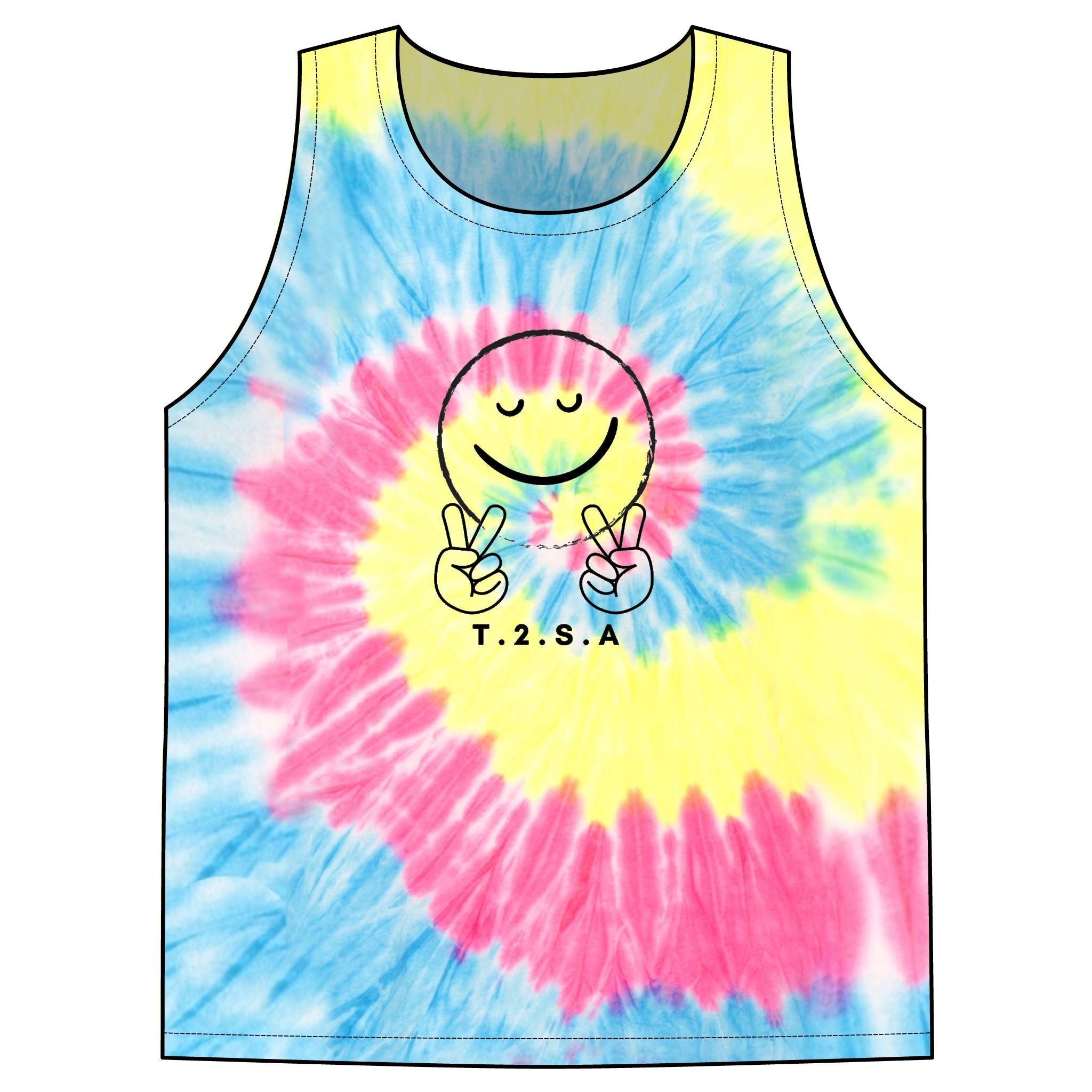 Unisex Tie-Dye Tank Top