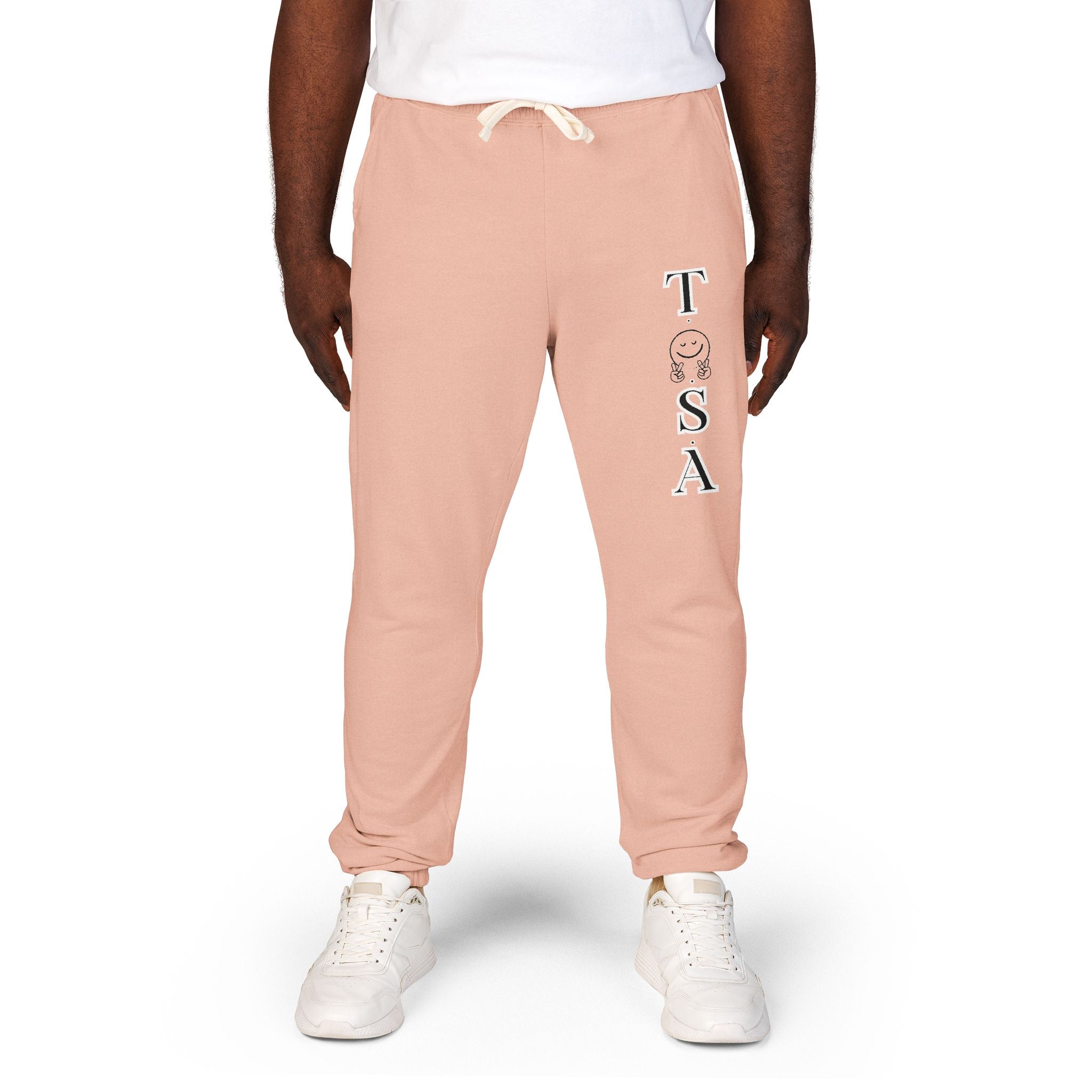 Men Garment-Dyed Fleece Sweatpants