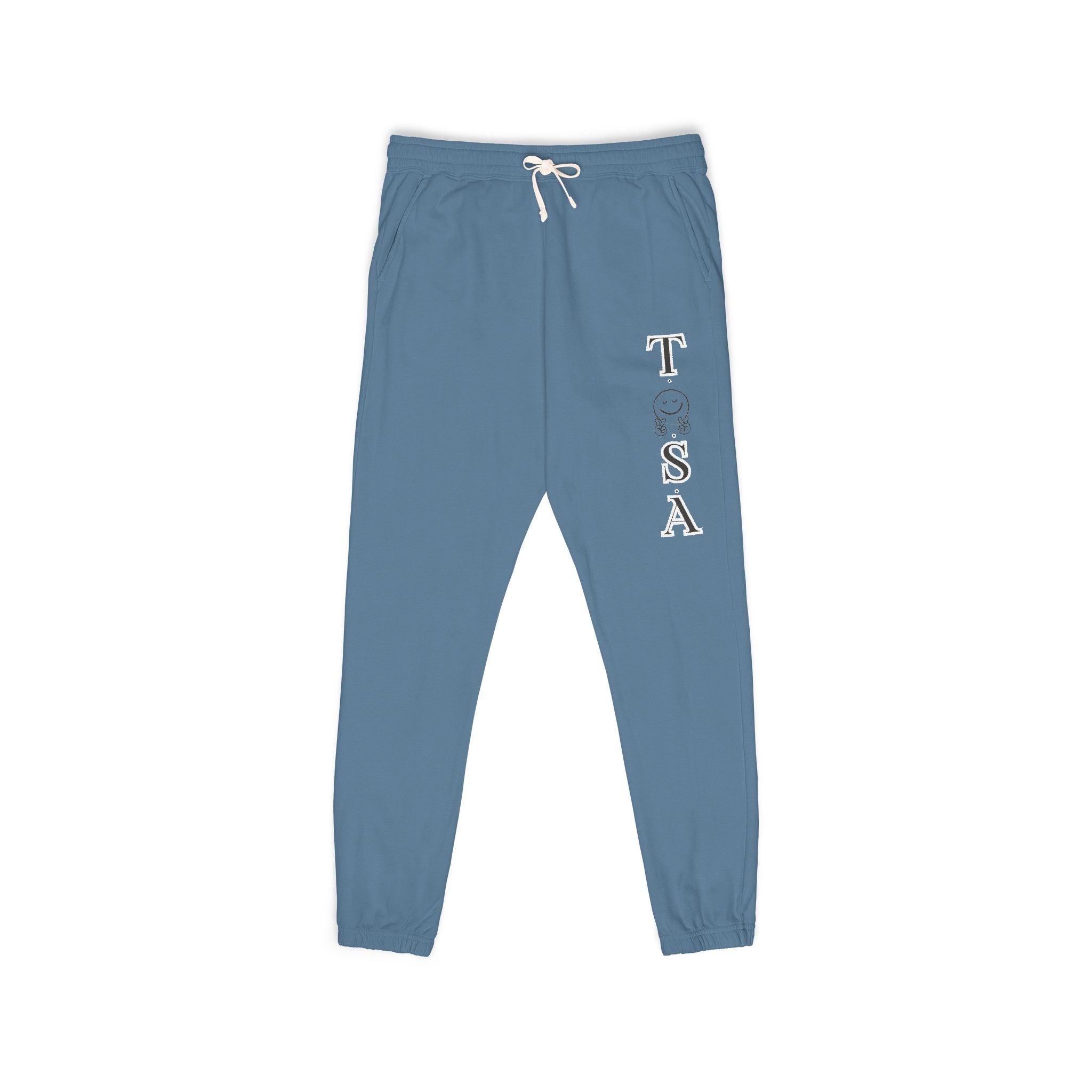 Men Garment-Dyed Fleece Sweatpants