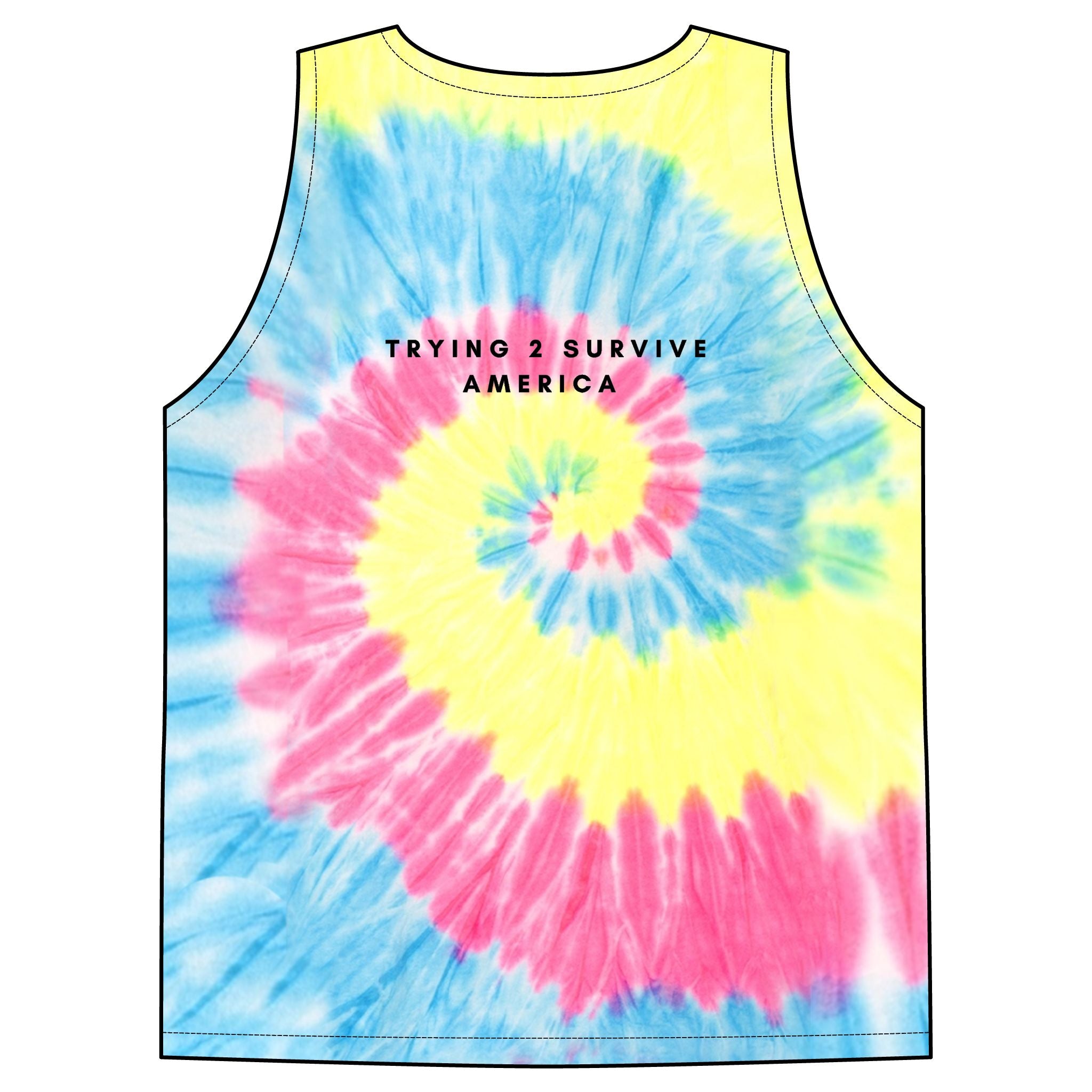 Unisex Tie-Dye Tank Top