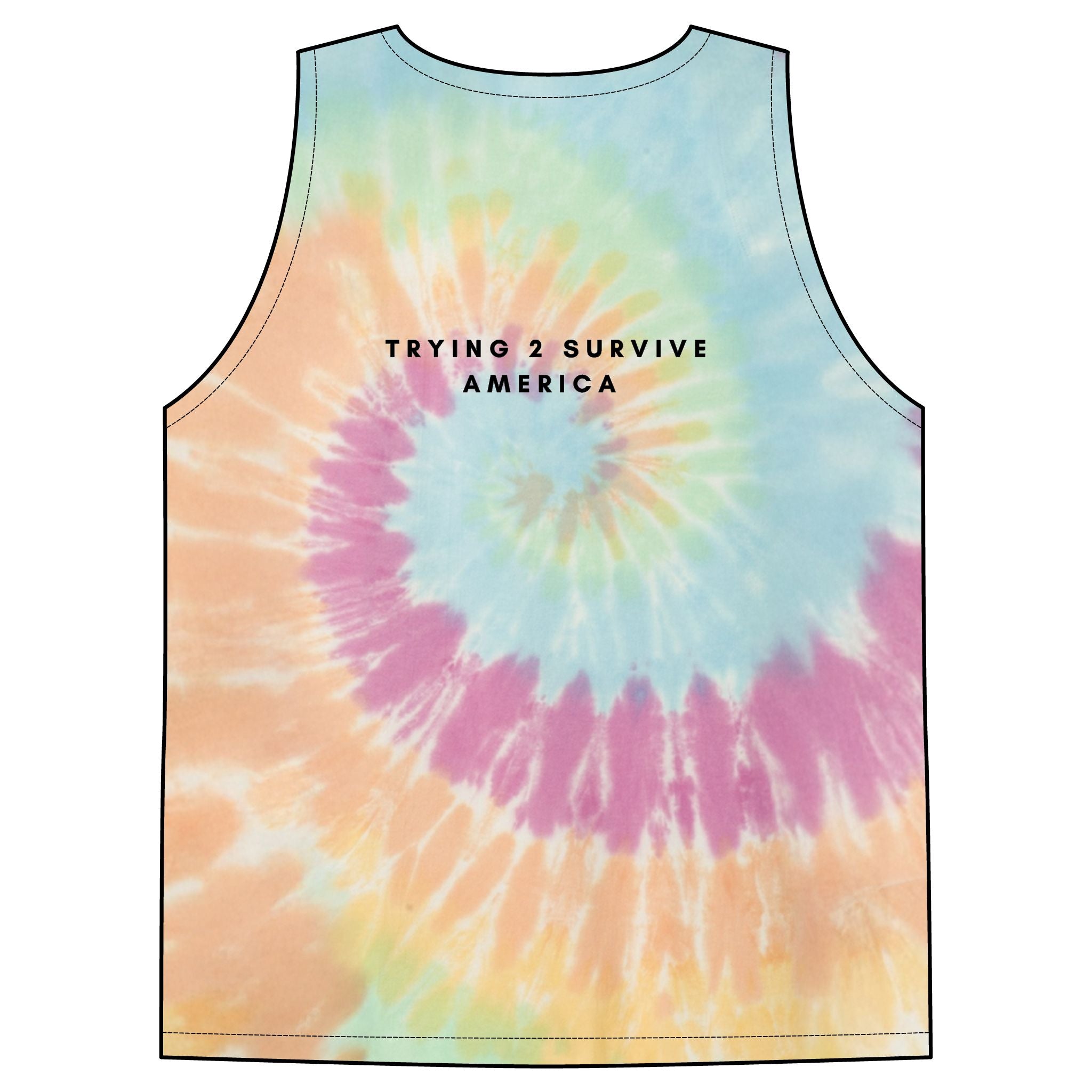 Unisex Tie-Dye Tank Top