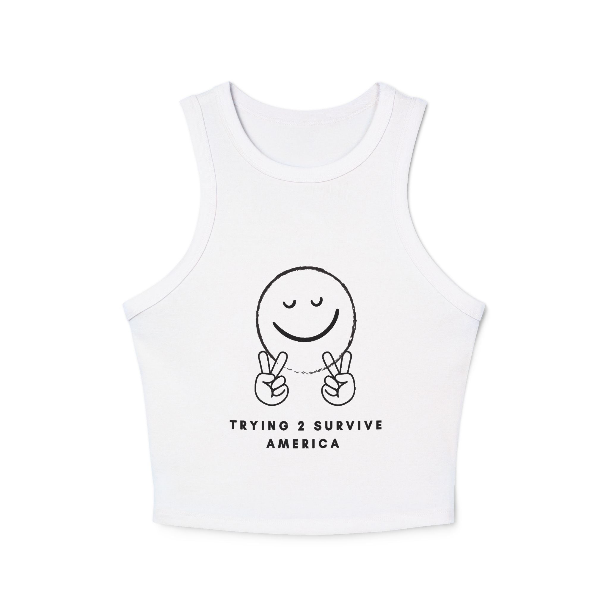 Women's Micro Rib Racer Tank Top