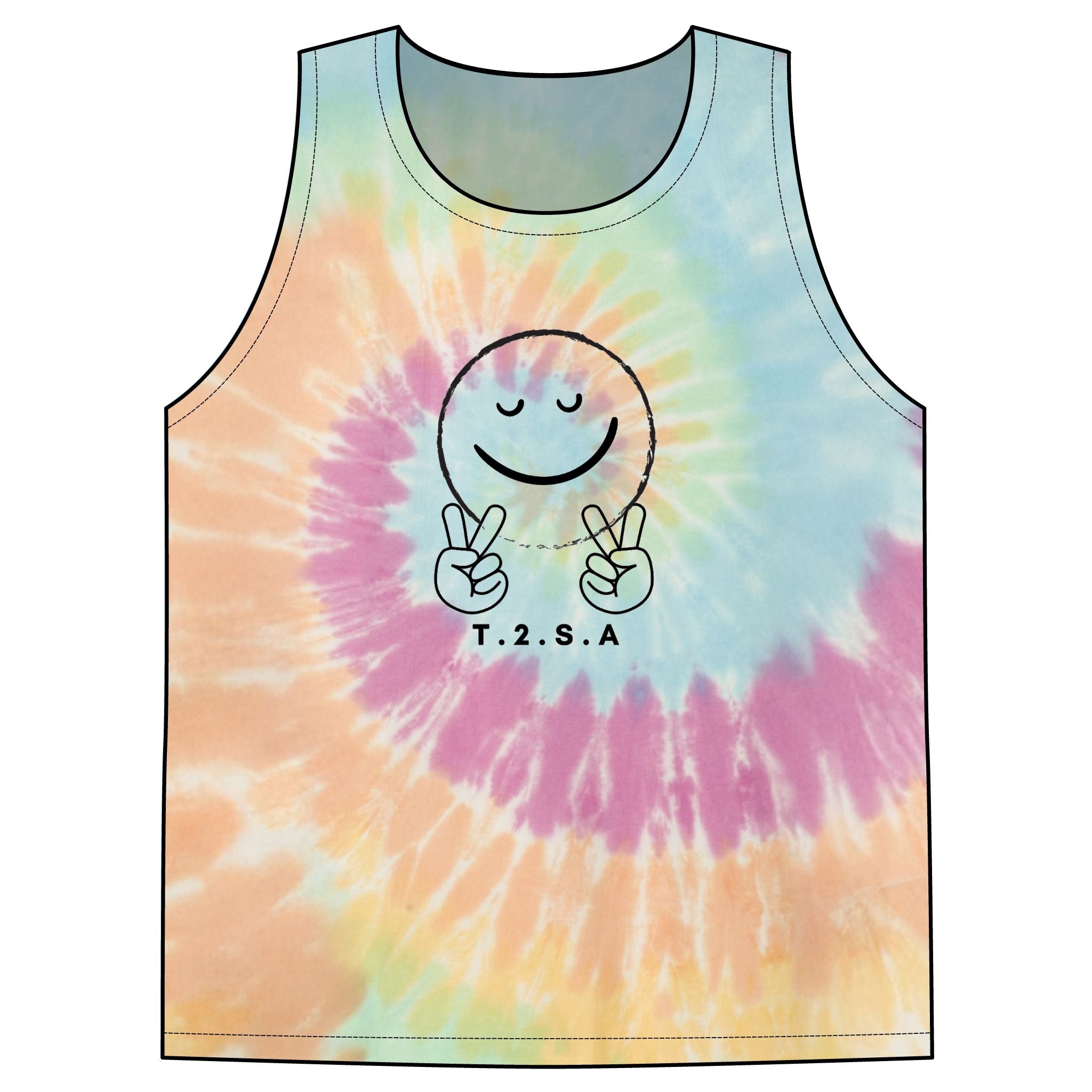 Unisex Tie-Dye Tank Top