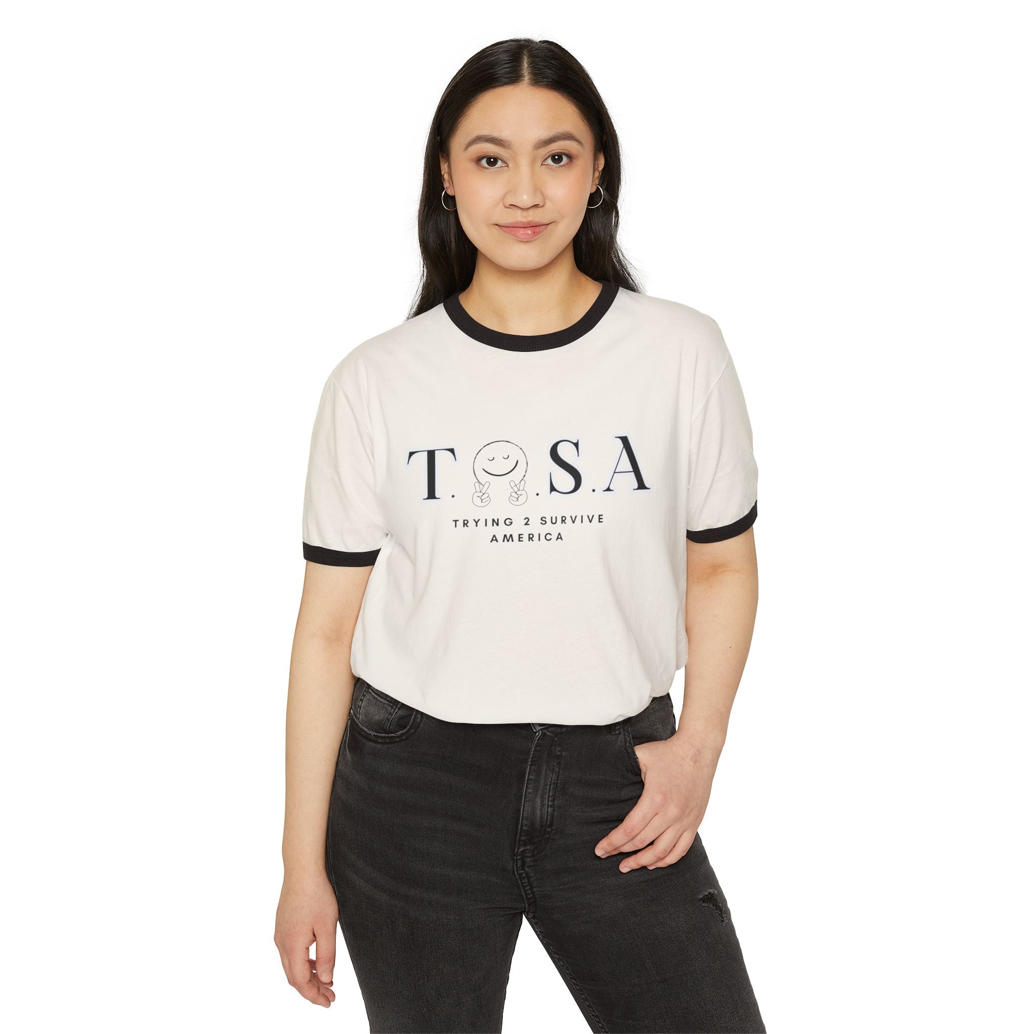 Unisex Cotton Ringer T-Shirt