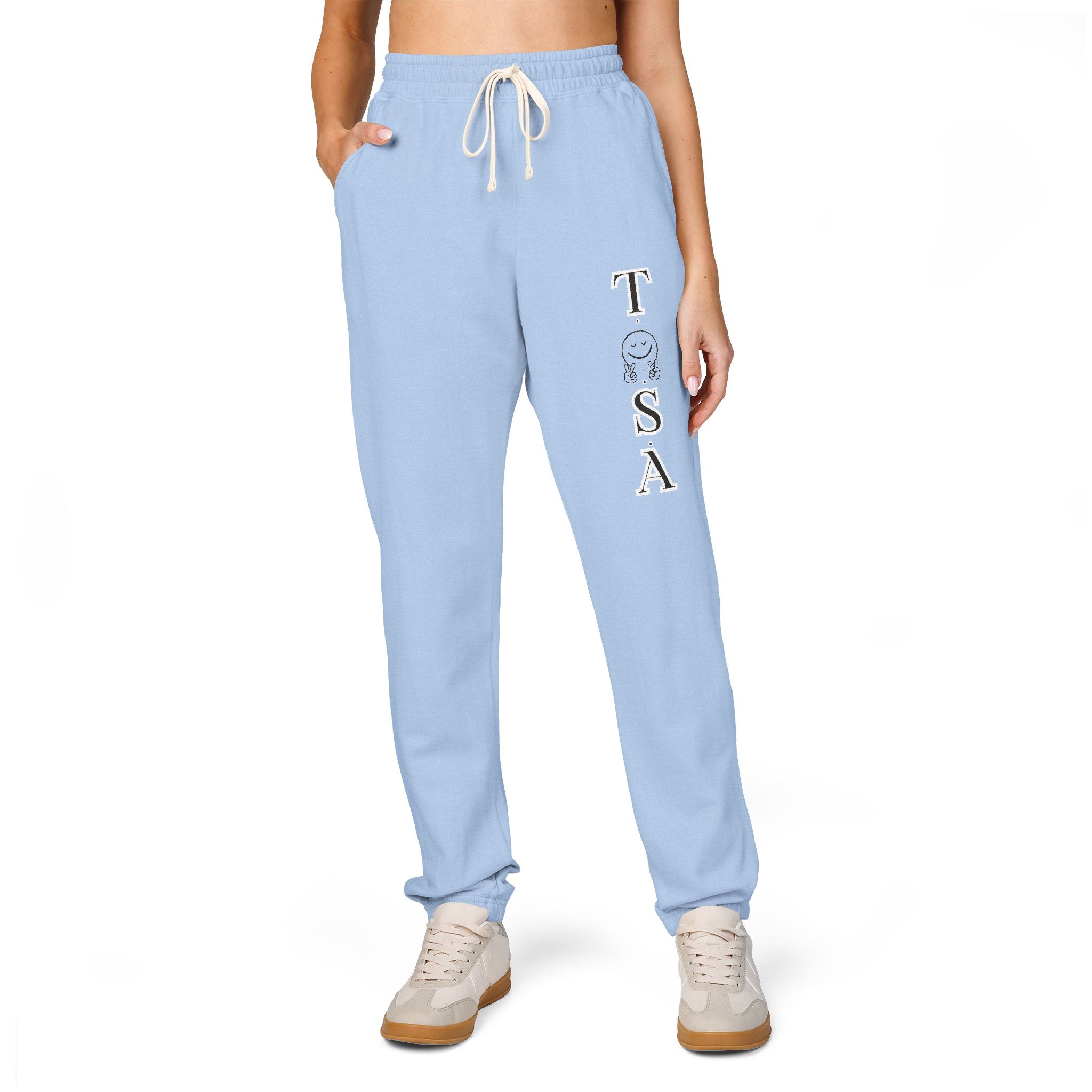 Women Garment-Dyed Fleece Sweatpants