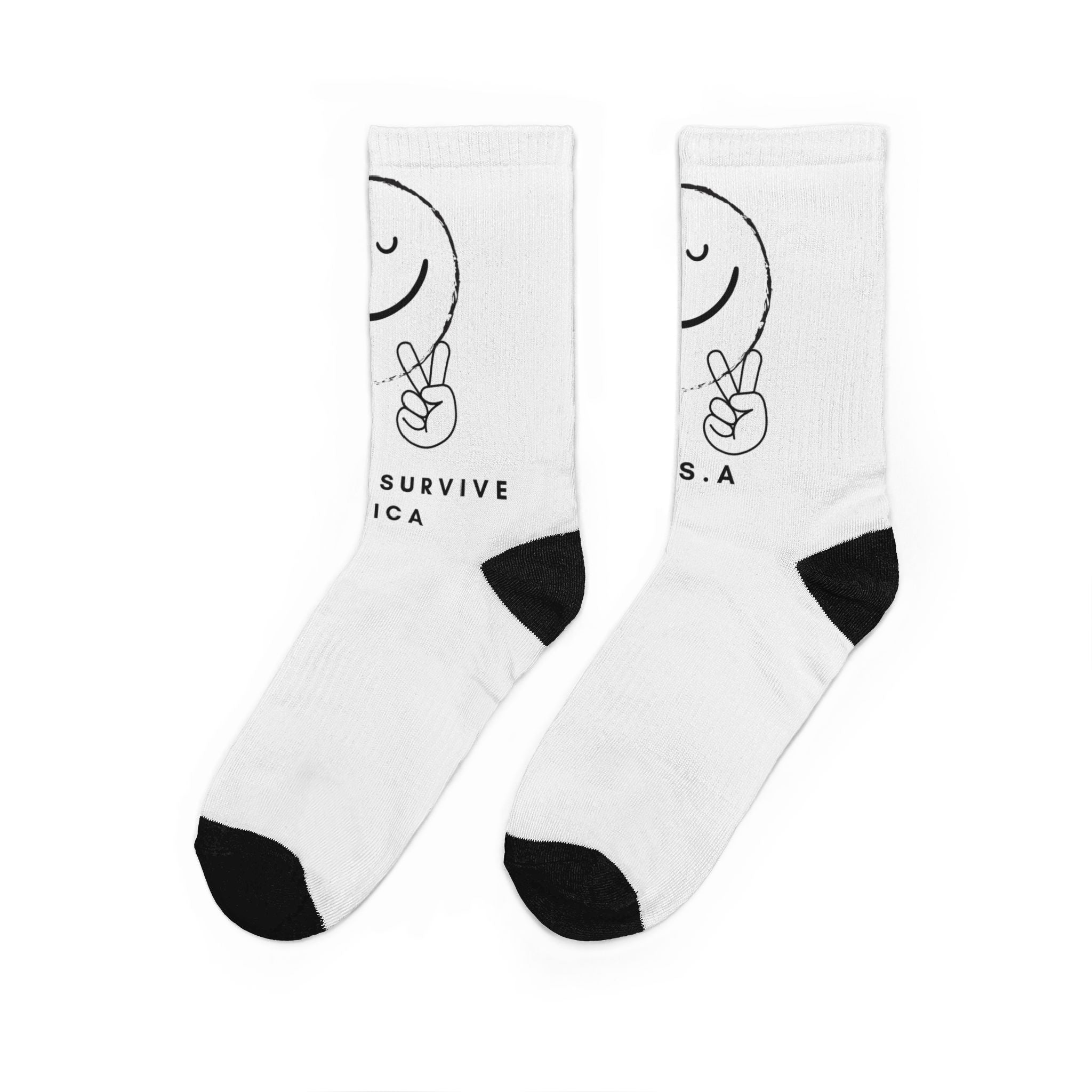 Unisex Padded Crew Socks (DTG)