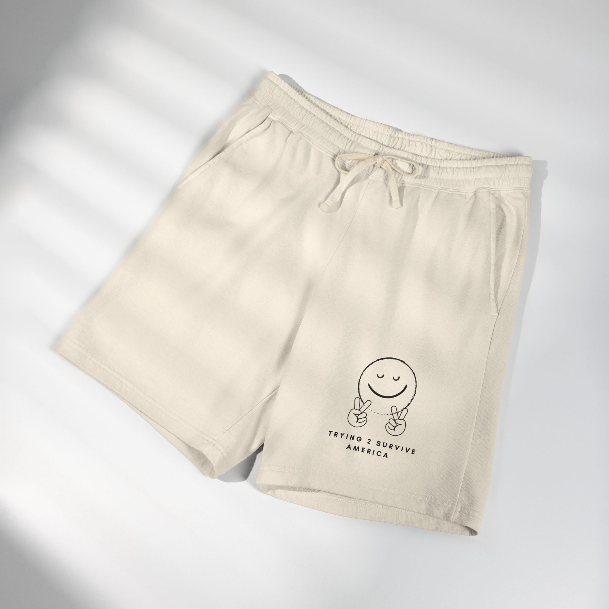 Unisex Garment-Dyed Lightweight Fleece Sweat Shorts