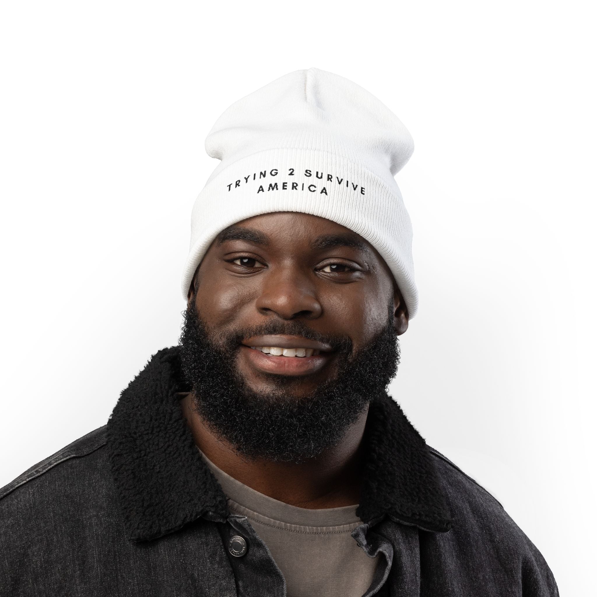 Knit Beanie (Embroidery)